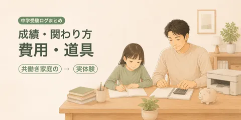 【中学受験ログまとめ】小6娘との伴走記録｜成績・親の関わり方・費用・道具