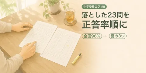 【中学受験ログ2027 #9】理科は平均−12.7点。いちばんもったいないのは全国96%が解けた問題