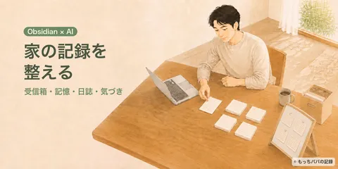 Obsidianの使い方｜AIに昨日の作業を引き継ぐ4つの記録場所