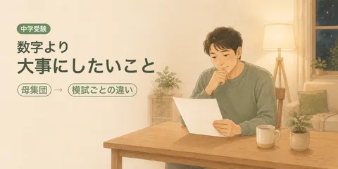 【中学受験】模試の偏差値42.3に戸惑った夜、父親の僕が気づいたこと