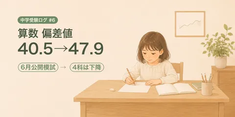 【中学受験ログ2027 #6】公開模試、算数は急上昇。でも総合偏差値は下がった